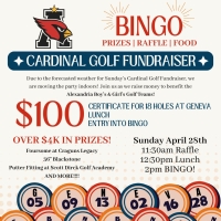 Cardinal Golf 2024 - BINGO Event!